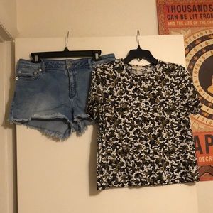 Bundle deal Michael kors top with shorts